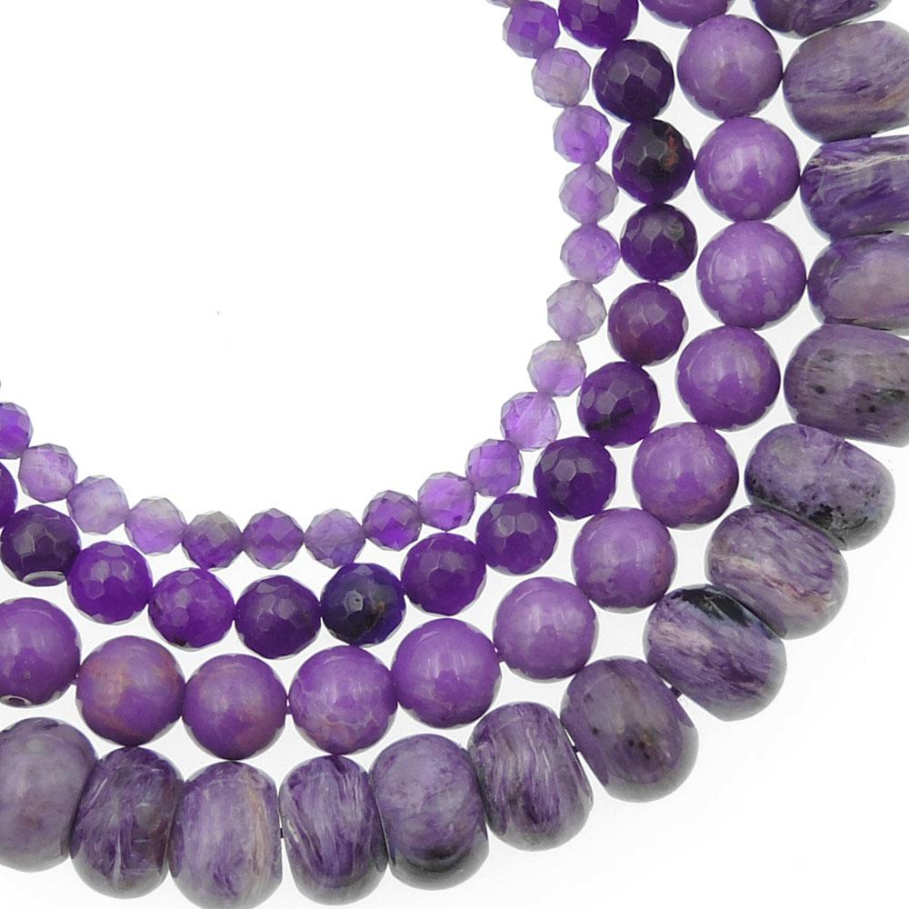 Purple Beads  Cool Color Natural Gemstones – Intrinsic Trading