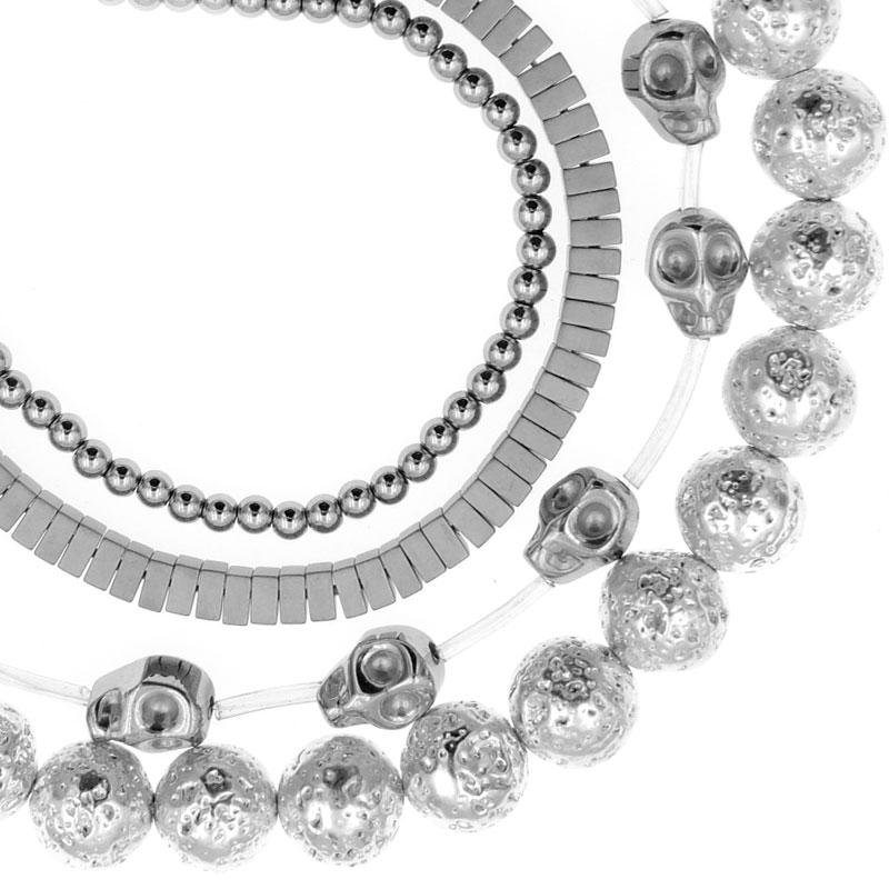 Natural Silver Gemstone Beads Wholesale Supplier Intrinsic Trading