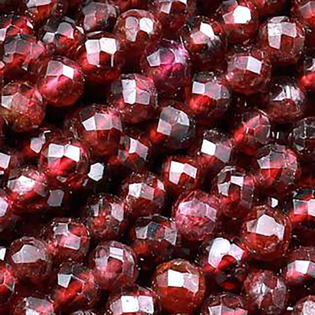 Natural Red Garnet Smooth Round Beads 2mm 4mm 6mm 8mm 10mm 12mm 15.5 – CRC  Beads