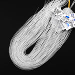 AAA+ Natural Clear Rock Quartz 2mm Plain Smooth Round Beads 15.5" Strand