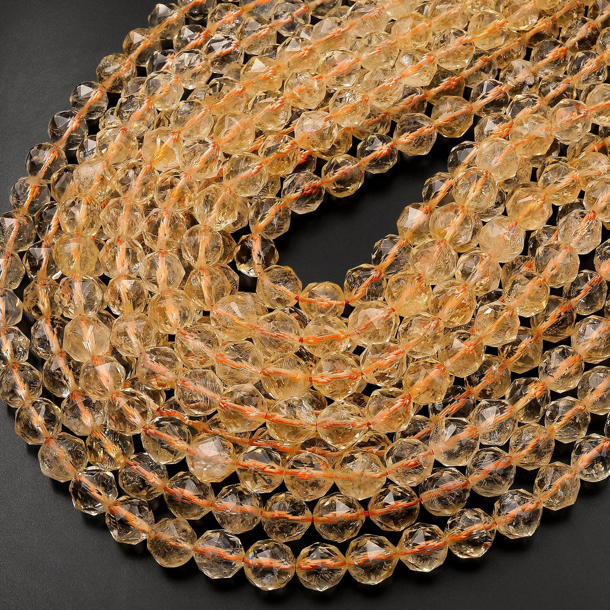 18 Inches 1 Strand Natural Citrine Roundel Beads 5-7 Approx MM selling Faceted Roundels Gemstone Beads AAA Citrine Beads Necklace Silver Lock