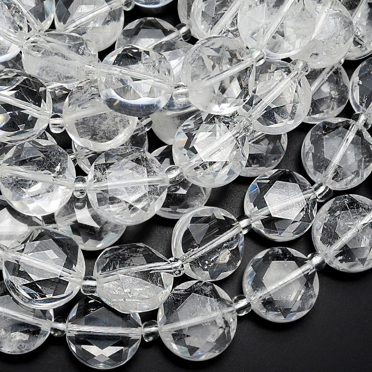 AAA Super Clear Real Genuine Natural Rock Crystal Quartz 10mm 12mm