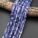 Natural Blue Aventurine Carved 6mm Heart Beads Gemstone 15.5" Strand