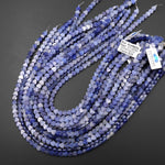 Natural Blue Aventurine Carved 6mm Heart Beads Gemstone 15.5" Strand
