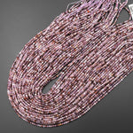 Super 7 Crystal Element Natural Phantom Amethyst Cacoxenite 2mm Round Beads 15.5" Strand
