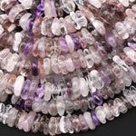 Natural Auralite 23 Cacoxenite Freeform 10mm Rondelle Heishi Beads 15.5" Strand