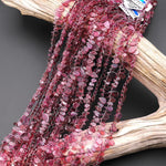 Natural Mauve Pink Malaya Garnet Smooth Teardrop Top Center Drilled Beads Extra Translucent Gemstone 15.5" Strand