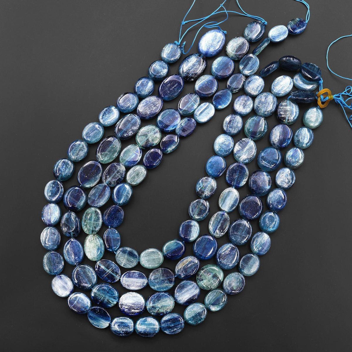 8mm Kyanite Quartz Gemstone Smooth Rondelle Shape Beads 16 Strands AAA