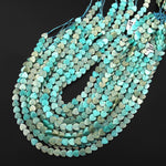 Natural Amazonite Heart 8mm Beads Center Drilled Gemstone 15.5" Strand