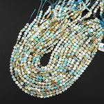 Natural Multicolor Amazonite Cherry Blossom Flower Beads 6mm Carved Gemstone 15.5" Strand