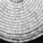 Natural Rock Quartz Crystal 4mm Smooth Heishi Rondelle Beads 15.5" Strand