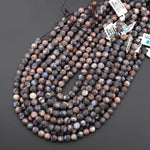 Matte Natural Llanite Blue Quartz 4mm 6mm 8mm 10mm Round Beads Healing Stone from Llano Texas 15.5" Strand