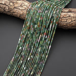 AAA Natural Indian Agate 4x2mm Small Thin Smooth Spacer Tube Gemstone Beads 15.5" Strand