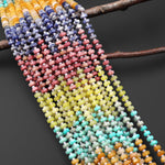 Faceted Natural Petrified Rhodonite Lemon Jade Amazonite Yellow Aventurine Blue Sodalite Beads 6mm hexagon Heishi Rondelle 15.5" Strand