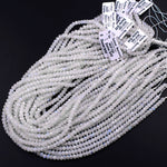 Natural Rainbow Moonstone Faceted Rondelle Beads 3mm 4mm 5mm 6mm 8mm High Quality Flashy Blue Moonstone Gemstone 15.5" Strand