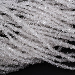 AAA Grade Super Clear Natural Herkimer Diamond Quartz Beads 4mm 6mm 8mm 10mm 12mm Double Pointed Quartz 16" Strand
