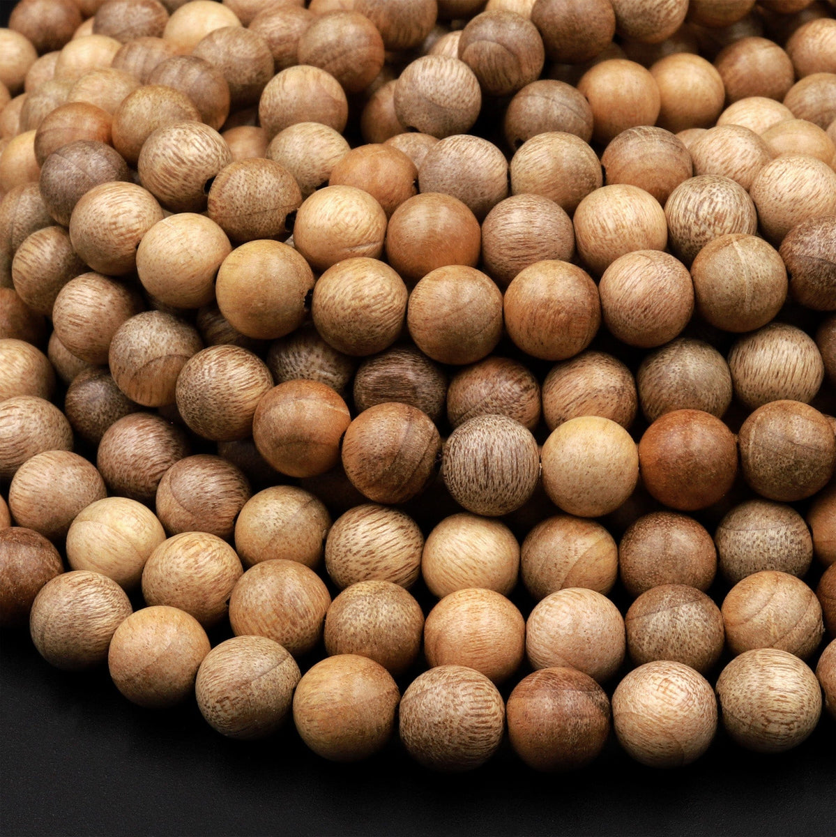 Real Natural Sandalwood Beads 4mm 6mm 8mm 10mm 12mm Aromatic Pure Wood –  Intrinsic Trading