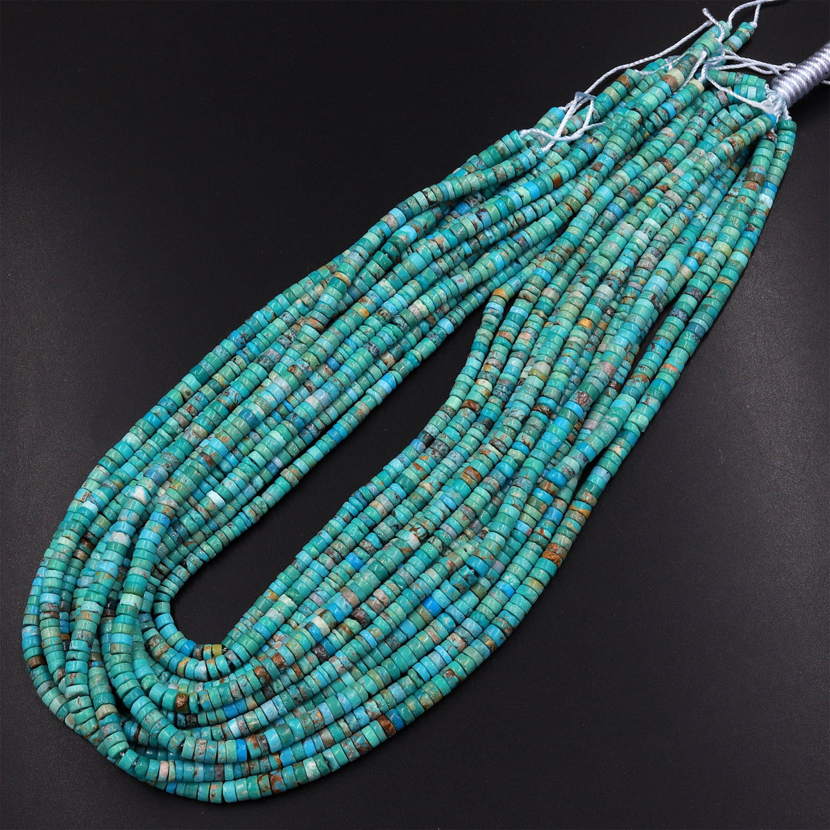 Turquoise Heishi Beads-6-7mm - A Grain of Sand