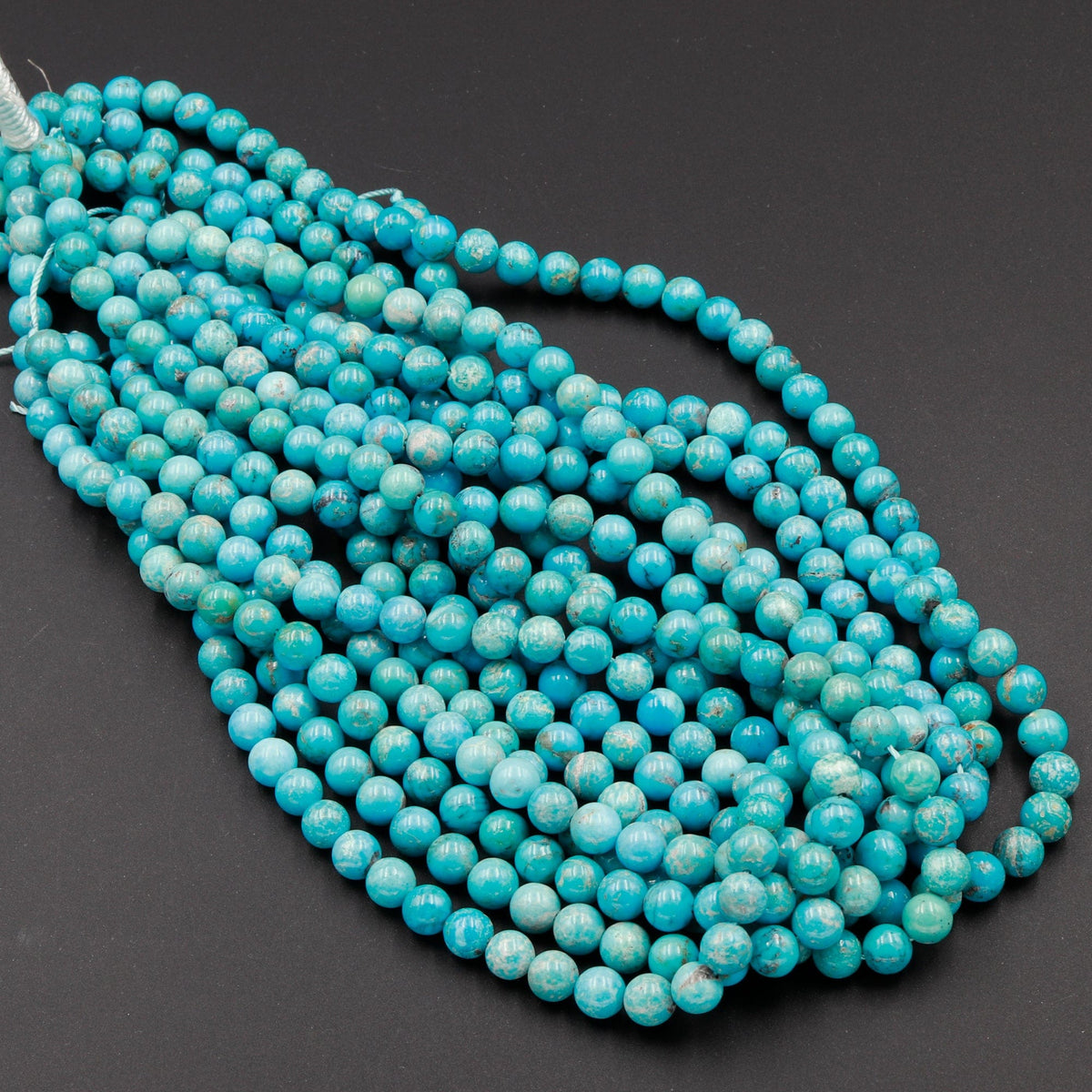 Arizona Turquoise Round Shape Beads , good Arizona Turquoise Smooth Briolettes , Sold By Strand , 6.5 - 7.5 mm , 16