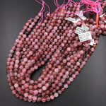 Natural Strawberry Quartz 4mm 6mm 8mm 10mm 12mm Round Beads 15.5" Strand