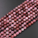 Natural Strawberry Quartz 4mm 6mm 8mm 10mm 12mm Round Beads 15.5" Strand