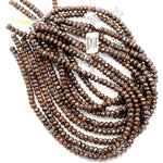 Natural Bronzite Beads Faceted 6mm 8mm Rondelles High Quality A Grade 16" Strand