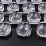 Natural Rock Quartz Teardrop Pendants Large Focal Beads Clear Gemstone 16" Strand