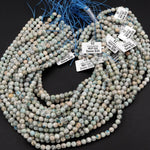 Rare K2 Beads 6mm 8mm 10mm 12mm Round Beads Natural Blue Azurite in Quartz Granite Drilled Smooth Polished Round Beads 16" Strand