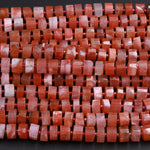 Rare Natural Moroccan Red Agate 12mm x 8mm Faceted Rondelle Beads Faceted Wheel Beads Red Agate 16" Strand