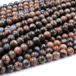 Natural Llanite Blue Quartz 4mm 6mm 8mm 10mm Round Beads Healing Stone from Llano Texas 15.5" Strand