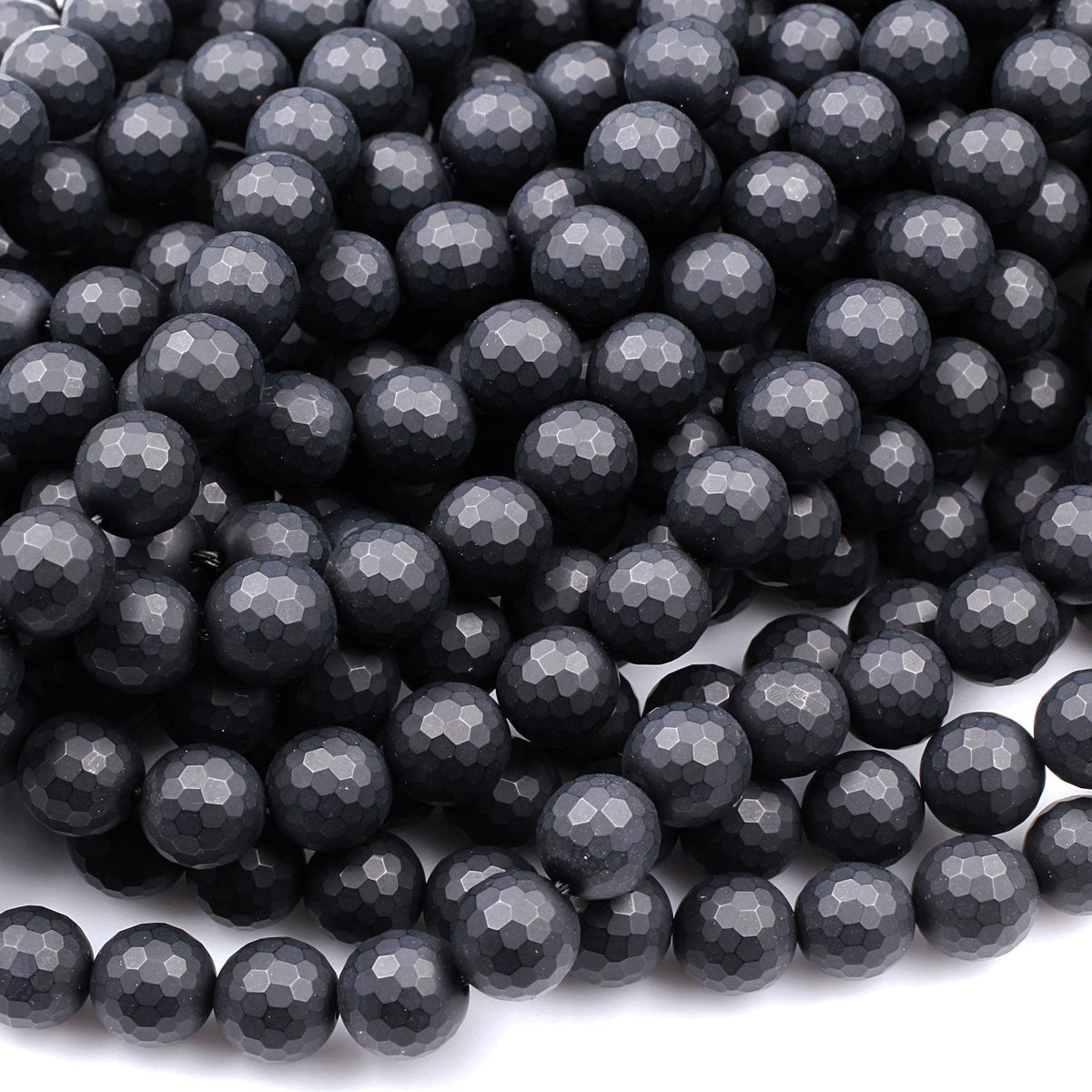 Natural Black Hematite Grade AAA Round Gemstone Loose Beads 2/3/4/6/8/10MM