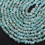 Natural Blue Larimar Freeform Chip Nugget Beads Stunning Real Genuine Blue Larimar Gemstone 16" Strand