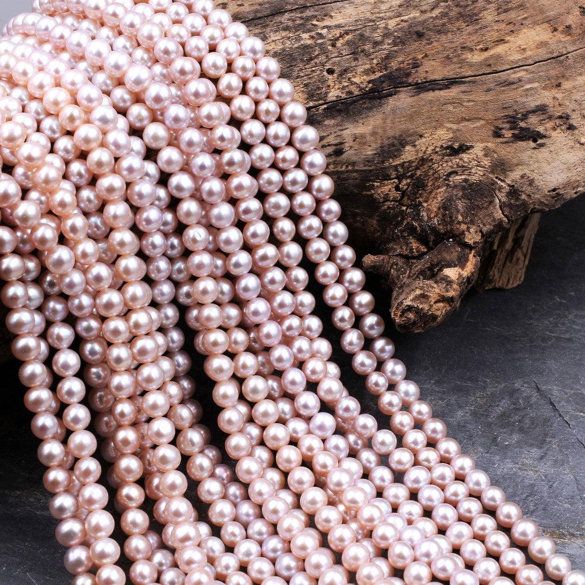 11-12 MM Size Pink Peach buying Color Uneven/Round Shape Natural Freshwater Pearl Strand 16 Inch Strand Good Luster