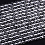 Real Genuine Super Clear AAA Natural Rock Crystal Quartz Round Beads 2mm 3mm 4mm 6mm 8mm 10mm 12mm 15.5" Strand