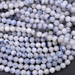 Natural Dumortierite In Quartz Round Beads 4mm 5mm 6mm 8mm 10mm 15.5" Strand