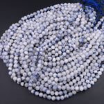 Natural Dumortierite In Quartz Round Beads 4mm 5mm 6mm 8mm 10mm 15.5" Strand