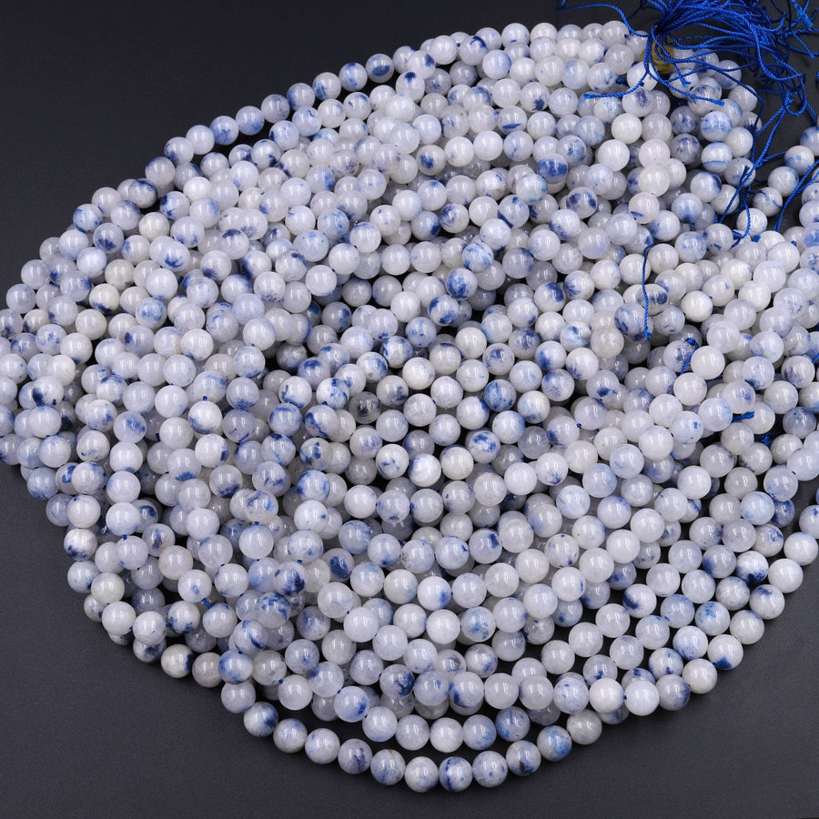 Natural Dumortierite In Quartz Round Beads 4mm 5mm 6mm 8mm 10mm 15.5" Strand