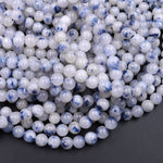 Natural Dumortierite In Quartz Round Beads 4mm 5mm 6mm 8mm 10mm 15.5" Strand