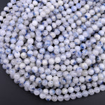 Natural Dumortierite In Quartz Round Beads 4mm 5mm 6mm 8mm 10mm 15.5" Strand
