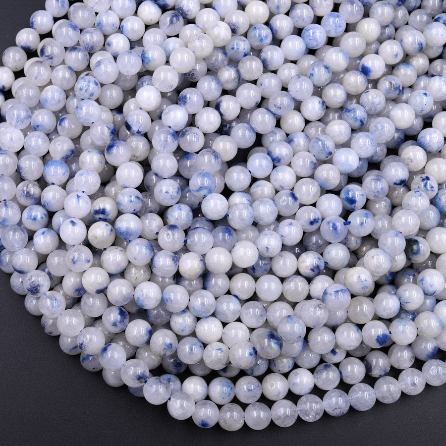 Natural Dumortierite In Quartz Round Beads 4mm 5mm 6mm 8mm 10mm 15.5" Strand