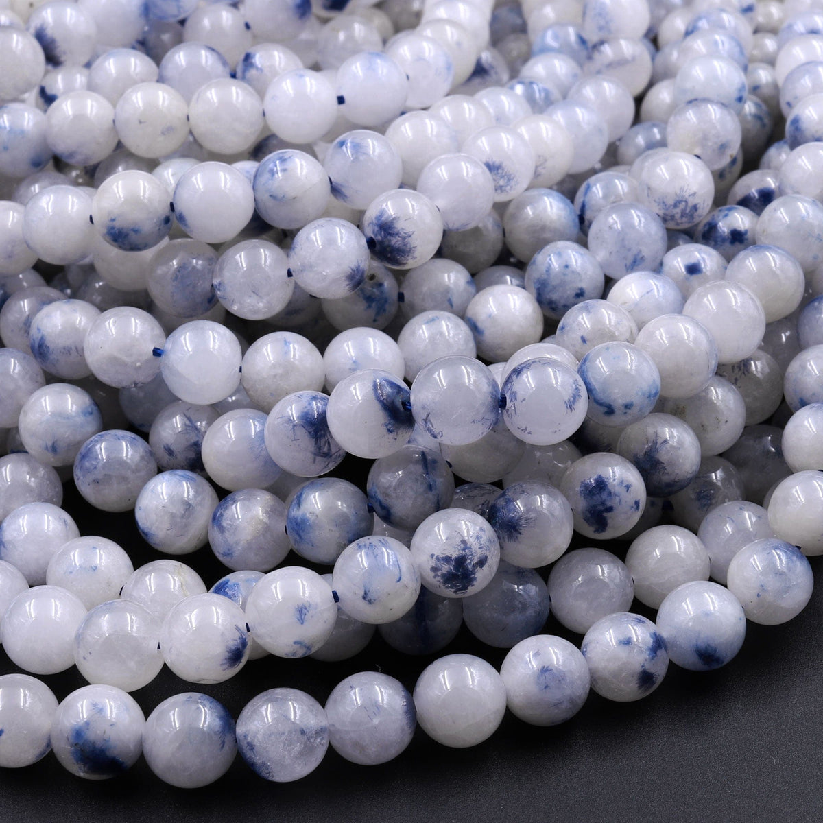 10 deals Strands 10mm White Labradorite Gemstone Round 10mm Loose Beads 15.5 inch Full Strand BULK LOT (90183391-785 x10)