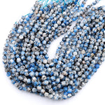 Faceted Star Cut K2 Jasper Granite 8mm Round Beads 15.5" Strand