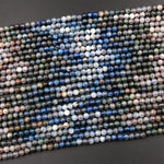 Natural Kyanite 4mm 5mm Round Beads Rare Multicolor Real Genuine Blue Green Kyanite 15.5" Strand