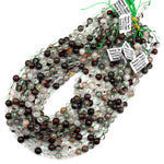 Natural Phantom Quartz Lodalite Beads Smooth 4mm 6mm 8mm 10mm 15.5" Strand