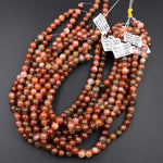 Natural Red Phantom Quartz 6mm 8mm 10mm Round Beads Multi Color Quartz Crystal Gemstone 15.5" Strand