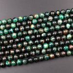 Natural Green Mica Muscovite in Fuchsite 6mm 8mm 10mm Round Beads Gemstone 15.5" Strand
