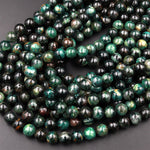 Natural Green Mica Muscovite in Fuchsite 6mm 8mm 10mm Round Beads Gemstone 15.5" Strand