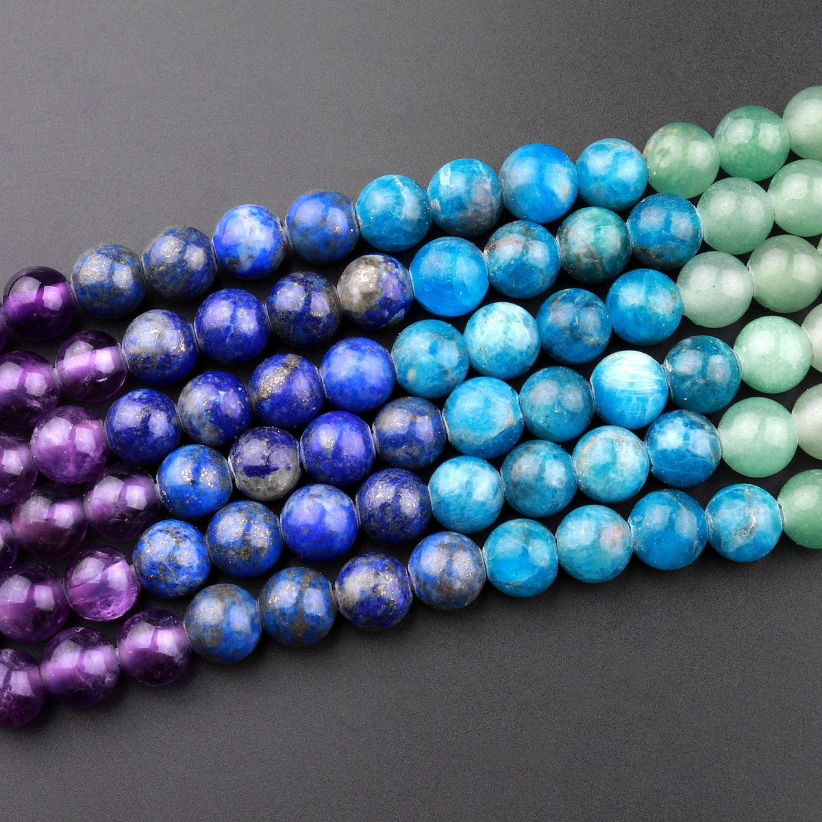 12 mm top-drilled sea blue heart beads - Sojourner