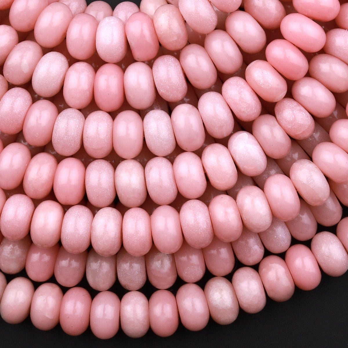 Order Pink Opal Shaded Smooth Roundelle Beads At Wholesale Price -- Jindal  Gems