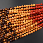 Natural Chakra Beads 4mm 6mm 8mm 10mm Rounded Prism Gemstone Amethyst Lapis Sodalite Aventurine Tiger's Eye Yellow Jade Red Jasper